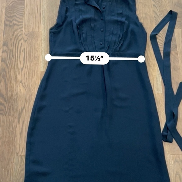 LOFT casual navy blue sleeveless dress size 6P - Picture 9 of 13